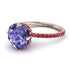 Double Hidden Halo Tanzanite Engagement Ring - Angelina No. 211 image 1