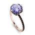 Double Hidden Halo Tanzanite Engagement Ring - Angelina No. 208 image 2
