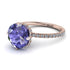 Double Hidden Halo Tanzanite Engagement Ring - Angelina No. 202 image 1