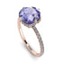 Double Hidden Halo Tanzanite Engagement Ring - Angelina No. 202 image 2