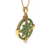 Emerald-Encrusted Compass Charm Necklace - Celeste No. 4 image 2