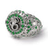 Emerald Cobra Gold Men's Fashion Ring - Waylon No. 6 image 1