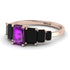 Emerald Cut Amethyst Geometrical Ring - Briella No. 308 image 3
