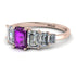Emerald Cut Amethyst Geometrical Ring - Briella No. 302 image 3