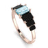 Emerald Cut Aquamarine Geometrical Ring - Briella No. 408 image 2