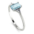Emerald Cut Aquamarine With Triangles Ring - Remi No. 403 image 2