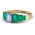Emerald Cut Tanzanite Geometrical Ring - Briella No. 204 image 3