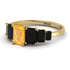 Emerald Cut Yellow Diamond Geometrical Ring - Briella No. 1007 image 3