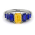 Emerald Cut Citrine Geometrical Ring - Briella No. 615 image 1