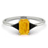 Emerald Cut Citrine With Triangles Ring - Remi No. 609 image 1