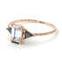 Emerald Cut Diamond With Triangles Ring - Remi No. 32 image 3