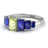 Emerald Cut Peridot Geometrical Ring - Briella No. 715 image 3