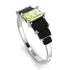 Emerald Cut Peridot Geometrical Ring - Briella No. 709 image 2