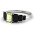 Emerald Cut Peridot Geometrical Ring - Briella No. 709 image 3