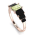 Emerald Cut Peridot Geometrical Ring - Briella No. 708 image 2