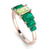 Emerald Cut Peridot Geometrical Ring - Briella No. 705 image 2
