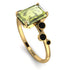 Emerald Cut Peridot Ring With Bezel - Alina No. 707 image 3