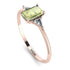 Emerald Cut Peridot With Triangles Ring - Remi No. 702 image 2