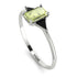 Emerald Cut Peridot With Triangles Ring - Remi No. 709 image 2
