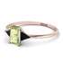 Emerald Cut Peridot With Triangles Ring - Remi No. 708 image 3