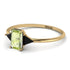 Emerald Cut Peridot With Triangles Ring - Remi No. 707 image 3