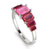 Emerald Cut Pink Moissanite Geometrical Ring - Briella No. 812 image 2
