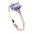 Emerald Cut Tanzanite With Triangles Ring - Remi No. 202 image 2