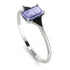 Emerald Cut Tanzanite With Triangles Ring - Remi No. 209 image 2