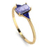 Emerald Cut Tanzanite With Triangles Ring - Remi No. 213 image 2