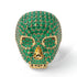 Emerald-Encrusted Skull Men's Fashion Ring - Jules No. 4 image 1