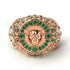 Emerald Puma Gold Men's Fashion Ring - Santiago No. 5 image 2