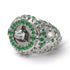 Emerald Shark Gold Men's Fashion Ring - Ryan No. 6 image 1