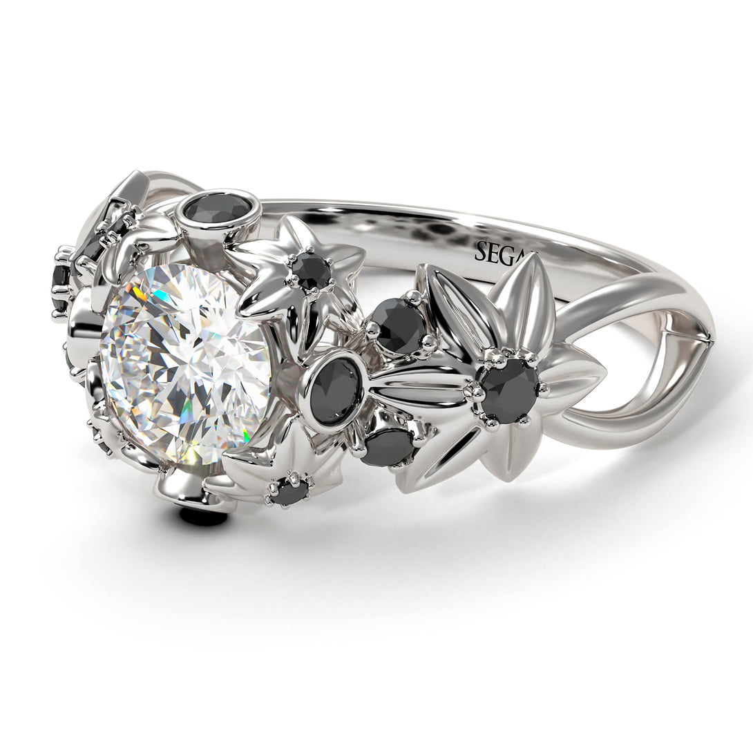 Flowers And Branches Diamond Ring - Katherine no. 27