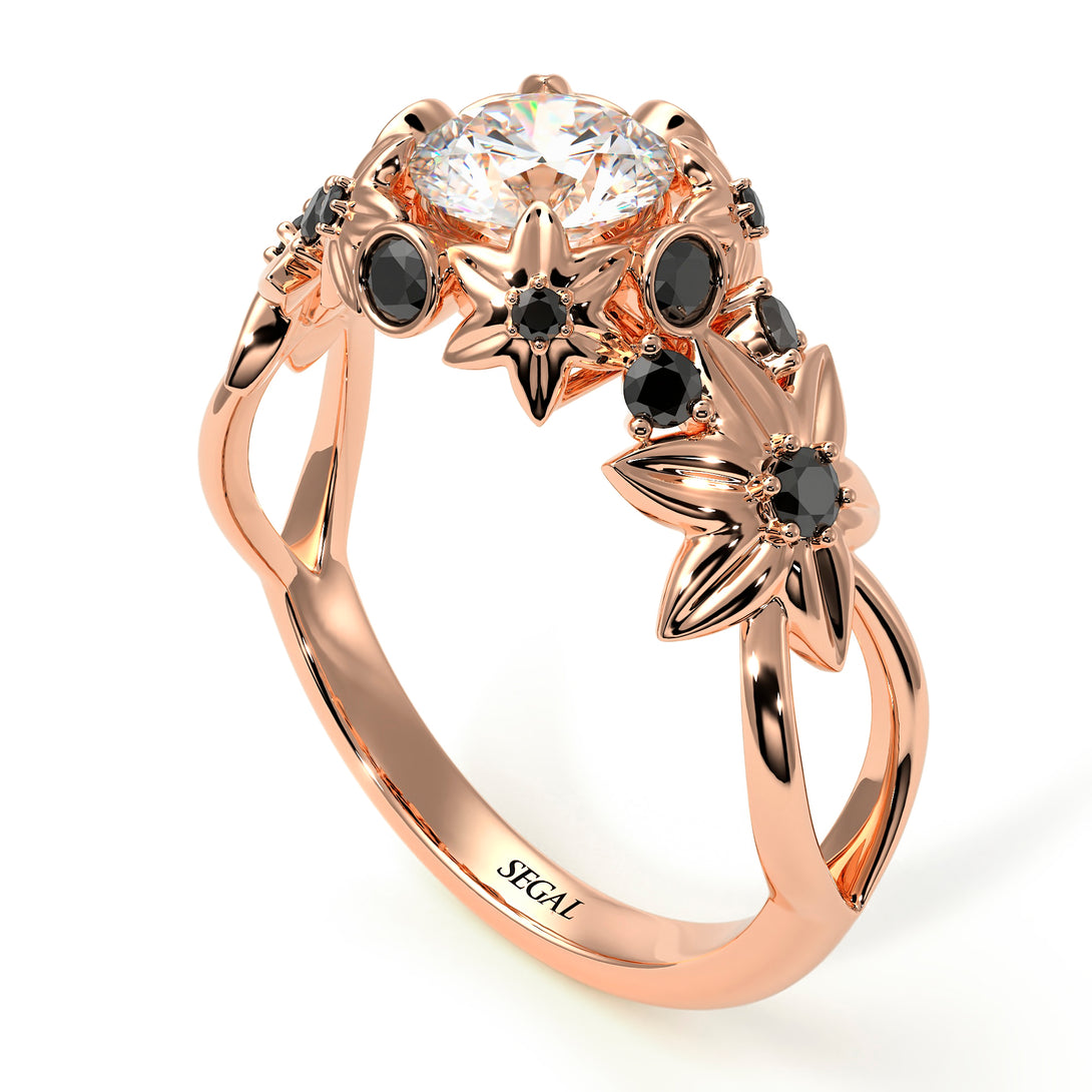 Flowers And Branches Diamond Ring - Katherine no. 26