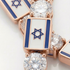 Diamond Tennis Bracelet with Israeli Flag no. 2 image 6