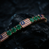Emerald Tennis Bracelet with United States Flag no. 5 image 8