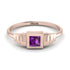Geometric Princess Cut Amethyst Ring - Everleigh No. 302 image 1