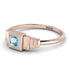 Geometric Princess Cut Aquamarine Ring - Everleigh No. 402 image 2