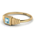 Geometric Princess Cut Aquamarine Ring - Everleigh No. 401 image 2