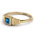 Geometric Princess Cut Blue Topaz Ring - Everleigh No. 501 image 2