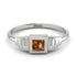 Geometric Princess Cut Brown Diamond Ring - Everleigh No. 1103 image 1