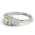 Geometric Princess Cut Peridot Ring - Everleigh No. 703 image 2
