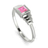 Geometric Princess Cut Pink Moissanite Ring - Everleigh No. 803 image 3