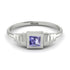 Geometric Princess Cut Tanzanite Ring - Everleigh No. 203 image 1