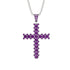 Glamorous Amethyst Cross Pendant - Raymond No. 303 image 1