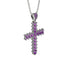 Glamorous Amethyst Cross Pendant - Raymond No. 303 image 2