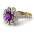 Glamorous Amethyst Halo Engagement Ring - Amaya No. 301 image 1