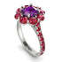 Glamorous Amethyst Halo Engagement Ring - Amaya No. 312 image 4