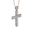 Glamorous Aquamarine Cross Pendant - Raymond No. 402 image 2