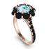 Glamorous Aquamarine Halo Engagement Ring - Amaya No. 408 image 3